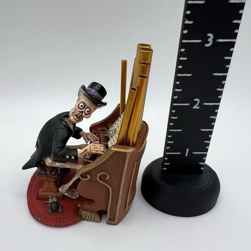 Hallmark Halloween Skeleton Ornament Old Ned, The Musician 2004 Bobble Head